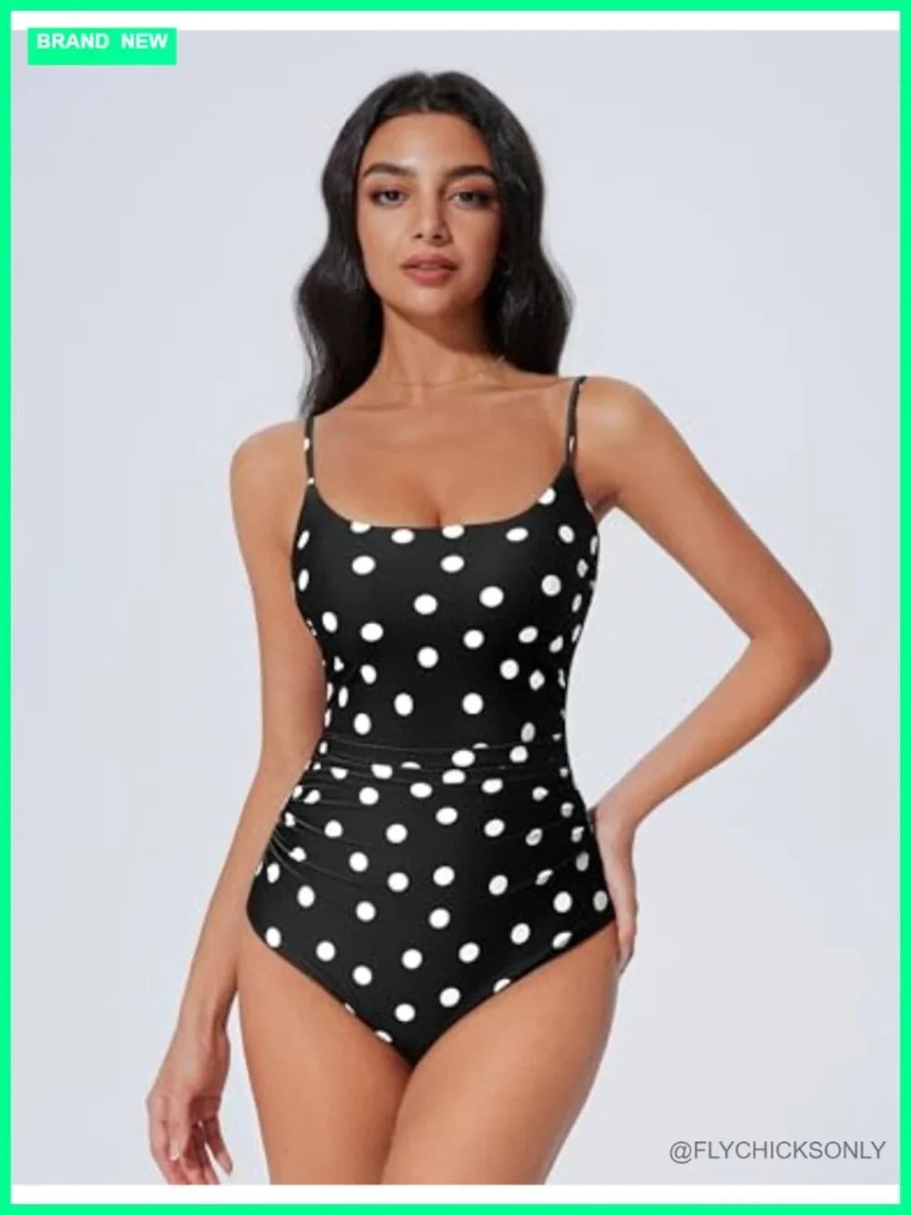 Women's One Piece Tummy Control Swimsuit Crisscross Backless Bathing Suit